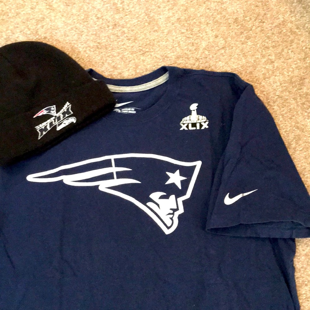 Patriot Fan Nike T and Hat! Super Bowl!